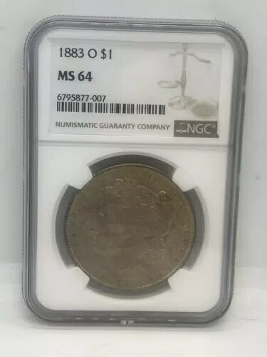 1883年 O モーガン シルバーダラー NGC MS 64 #225-05201 67,760円