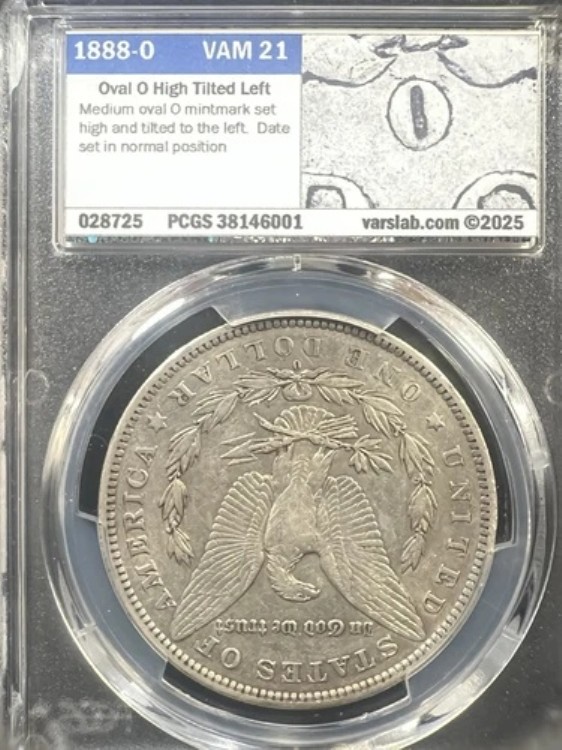 1888-O VAM 21 オーバル O トップ 100 モーガン ドル PCGS XF45 VSS ????