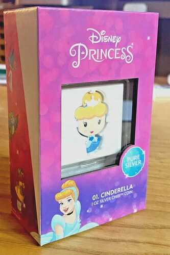 シンデレラ? ディズニー? プリンセス チビコイン シルバーコイン (1.) - ニウエ - 1オンス PP-