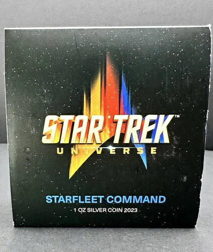 2023年 サモア スタートレック 宇宙艦隊司令コイン アンティーク 1オンス .999 シルバー 箱・保証書付き｜WORLD RESOURCE【KING店】