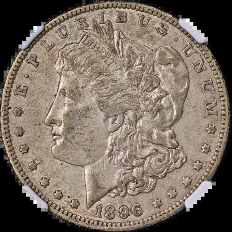 1896-O モルガン銀貨 NGC AU50 ナイスストライク