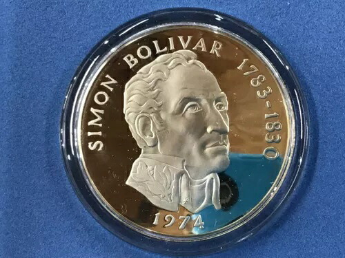 1974年 パナマ共和国 20バルボア フランクリンミント 3.85オンス ASW プルーフシルバー