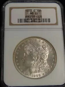 1898-O 1ドル モルガン銀貨 NGC MS65 ジェム BU 未使用|WORLD RESOURCE【KING店】