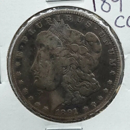 1891年CCモーガンイーグルドルコインファインサークカーソンシティミント|WORLD RESOURCE【KING店】