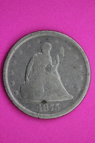 1875年 S 20セント銀貨 本物保証 希少キー日付 0581N｜WORLD RESOURCE【KING店】