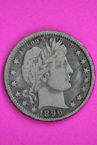 1896年 O バーバー リバティ シルバー クォーター 本物保証コイン 0601N|WORLD RESOURCE【KING店】