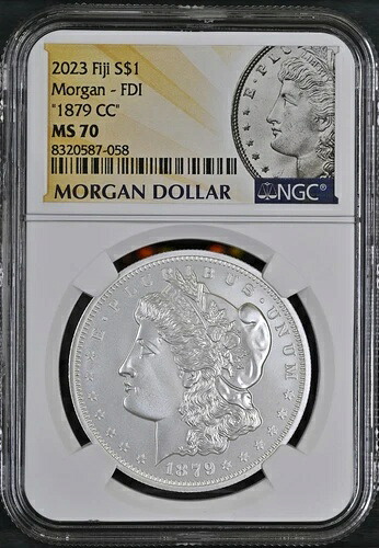 2023年 フィジー シルバー フロリン NGC MS-70 モルガン - FDI「1879 CC」｜WORLD RESOURCE【KING店】
