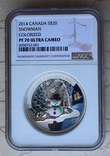 NGC PF70 UC 2014 カナダ 1オンス 銀貨 - スノーマン｜WORLD RESOURCE【KING店】
