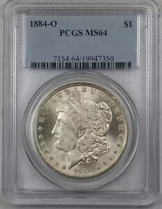 1884-O 米国モルガン銀貨 1ドル硬貨 PCGS MS-64 (良好) BR3 L|WORLD RESOURCE【KING店】