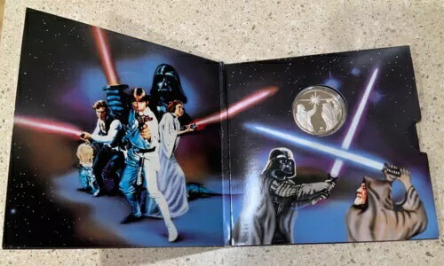 ダース・ベイダーとオビ＝ワン スター・ウォーズ 10周年記念 希少品 ミント .999 シルバーコイン｜WORLD RESOURCE【KING店】