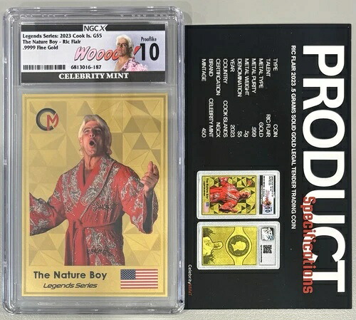 2023 リック・フレア 0.5グラム 純金 法定通貨 トレーディングカード NGC X 未開封｜WORLD RESOURCE【KING店】 92,565円
