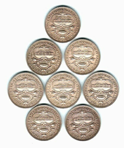オーストラリア.. 1927年キャンベラフローリン&times;8.. 王冠に8個の真珠が最も多く.. gVF｜WORLD RESOURCE【KING店】