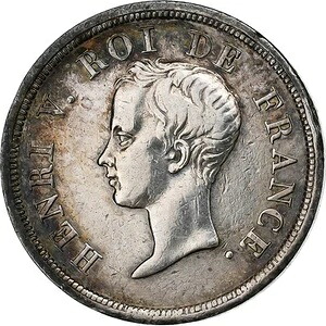 [#1502525] フランス、アンリ5世、1/2フラン、1833年、銀貨、AU、ガドゥリー:404、KM:23｜WORLD RESOURCE【KING店】