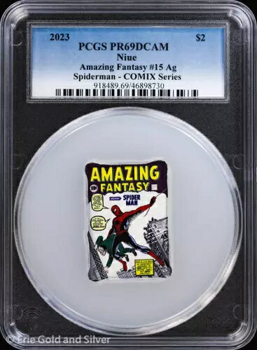 2023年 ニウエ 2ドル 1オンス シルバー プルーフ スパイダーマン PCGS PR 69 DCAM | COMIX|WORLD RESOURCE【KING店】
