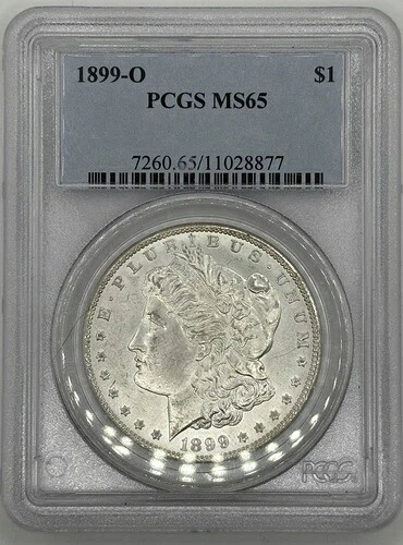 1899年 O モルガン銀貨 PCGS MS-65|WORLD RESOURCE【KING店】
