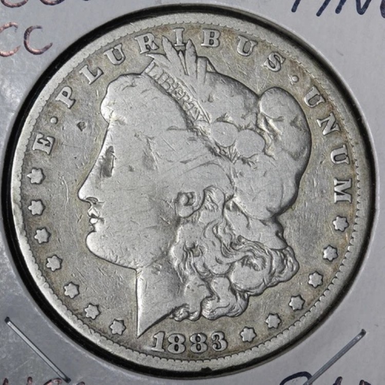 1883年-CC モルガン銀貨 美品 E345 WJCCM|WORLD RESOURCE【KING店】