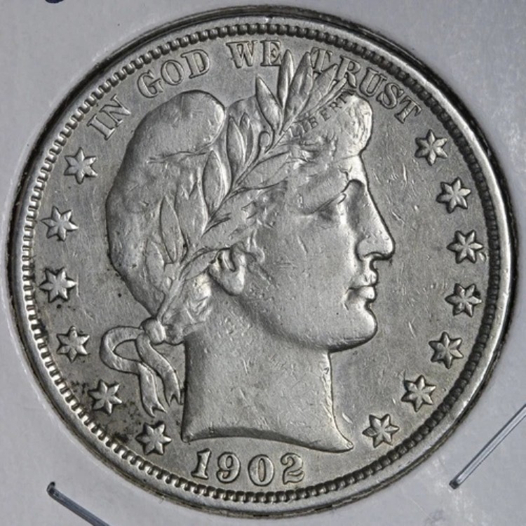 1902年 バーバー シルバー ハーフドル XF E287 JABM|WORLD RESOURCE【KING店】