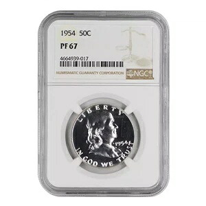 1954年フランクリンハーフダラー NGC PF-67｜WORLD RESOURCE【KING店】