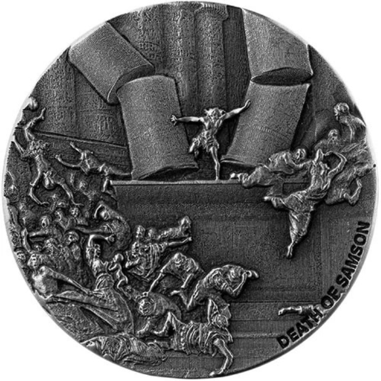 2021年 2オンス サムソンの死 聖書銀貨シリーズ（新品）｜WORLD RESOURCE【KING店】
