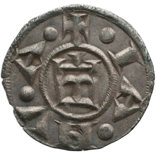 1160-1180年 ジェノヴァ共和国 デニール銀貨 クラスB2 (MO3734-)｜WORLD RESOURCE【KING店】