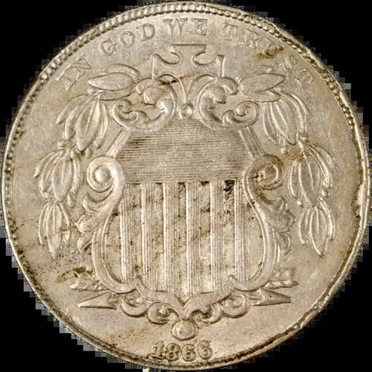 1866年シールドニッケル - エグゼクティブコインカンパニーのお得なCUDS｜WORLD RESOURCE【KING店】