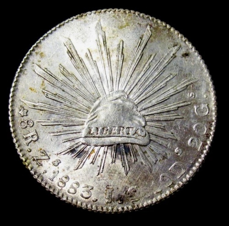 楽天市場】1863年メキシコ銀貨8レアルポトシ（パイ）造幣局、メキシコ