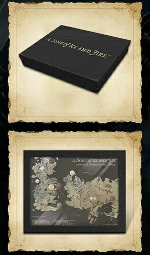 2021年 第10回 ゲーム・オブ・スローンズ 氷と炎の歌 メダルコイン13枚セット（シルバー4枚付き）画像