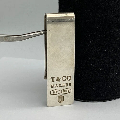 ⭐︎Tiffany & Co. メイカーズ　マネークリップ　シルバー　お札 楽天市場】Tiffany&Co. ティファニーマネークリップ T&CO MAKERS