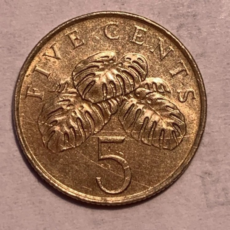 楽天市場】コイン シンガポール 5セント 水鳥 UNC(未使用) : レザー