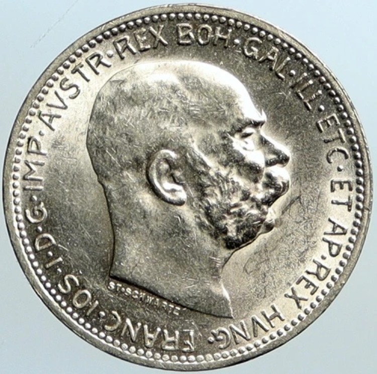 1916年オーストリア国王フランツ・ヨーゼフ1世記念イーグルヴィンテージオールドシルバーコロナコインi101115｜WORLD RESOURCE【KING店】