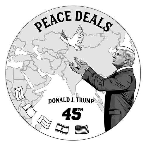 トランプ 1オンス .999 シルバーラウンドコイン ピースディールズ｜WORLD RESOURCE【KING店】