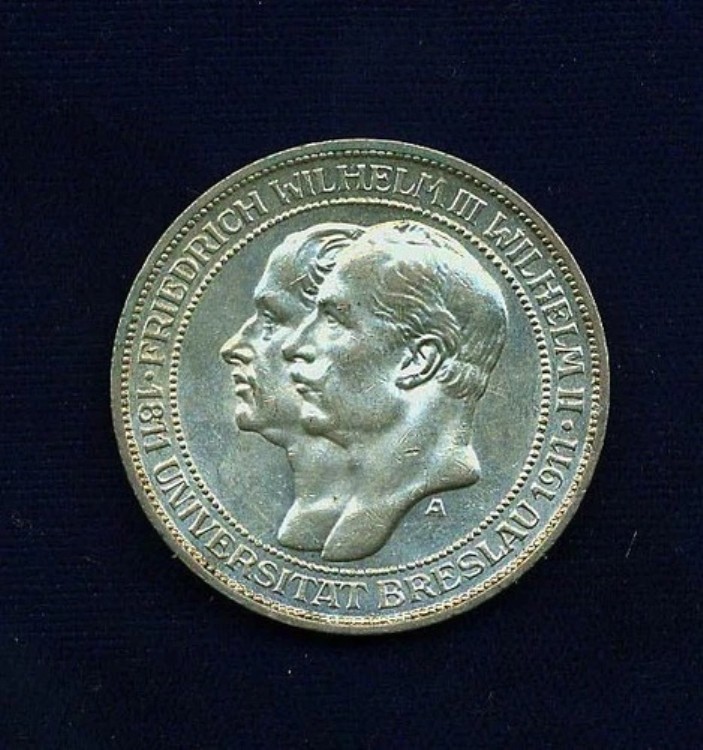 ドイツ帝国　ハンブルク　5マルク銀貨（1876年J）2頭のライオン 外国コイン研究会 Japan Numismatic Society