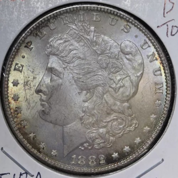 1882年 モルガン銀貨 BU *未流通* MSトーン E370 STIBA｜WORLD RESOURCE【KING店】