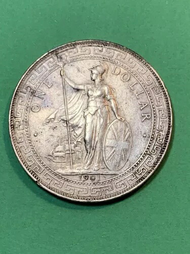 1901 B イギリス ???? 銀貿易ドル (A1652)|WORLD RESOURCE【KING店】