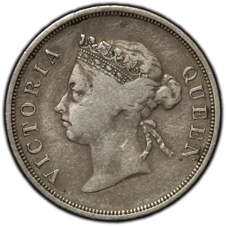 海峡植民地 1897年 50セント銀貨 KM #13｜WORLD RESOURCE【KING店】 103,950円