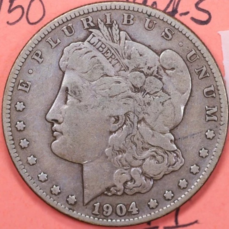 1904-S モルガン銀貨、非常に良好な流通コイン、ストア番号 DR0437｜WORLD RESOURCE【KING店】