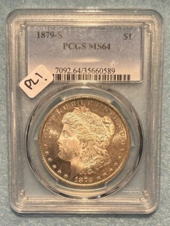 PCGS MS64 1879-S モーガン銀貨