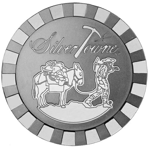 5オンス SilverTowne Prospector スタッカブル シルバー ラウンド (新品)