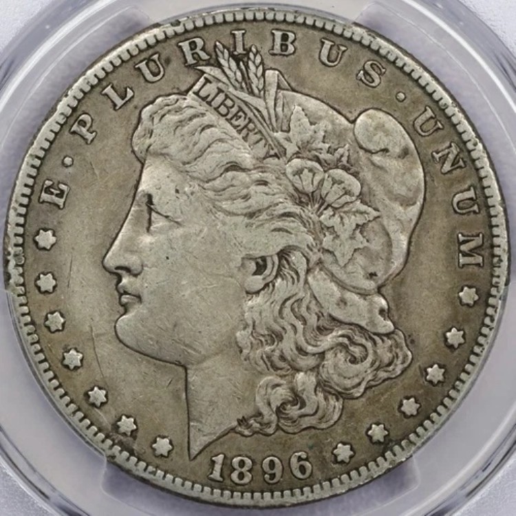 1896-S モルガン銀貨 - PCGS VF 25