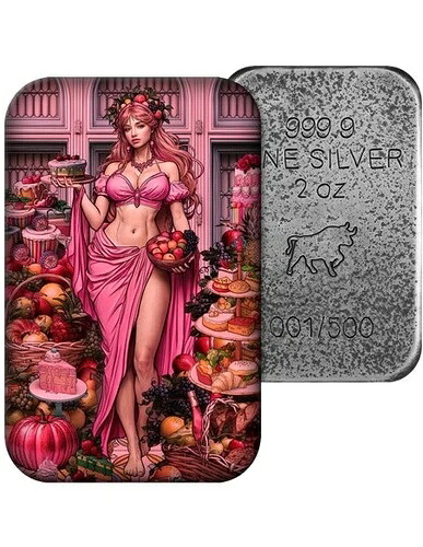 グルトニー 七つの大罪 プレミアムキャストバー 2オンス シルバー｜WORLD RESOURCE【KING店】