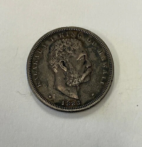 ハワイ - 1883年 1/2ドル銀貨 - 希少かつ人気