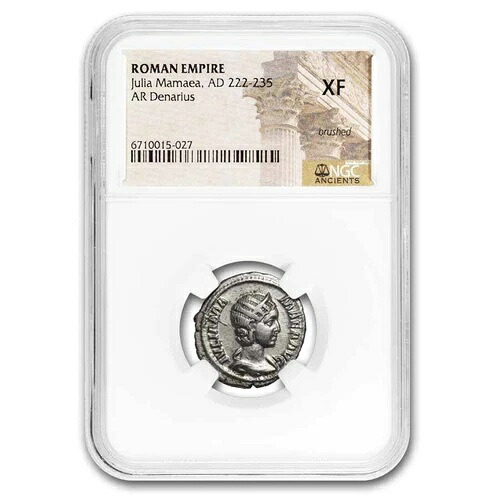 ローマ銀貨デナリウス ユリア・ママエア 西暦222-35年 XF NGC（ランダムコイン）｜WORLD RESOURCE【KING店】