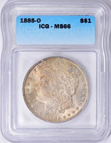 1885年 O モルガン銀貨 $1 ICG MS 66
