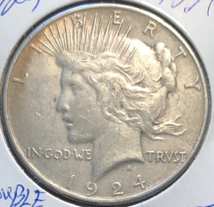 1924年製「VAM」ダブルブレスト ピースダラー 写真をご覧ください!!!!! #1834