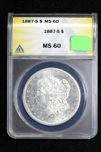 1887-S モルガン・ダラー ANACS MS60 323S