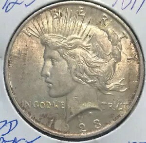 1923年製「VAM」DDスパイク付きピースダラー写真をご覧ください!!!!! #1811
