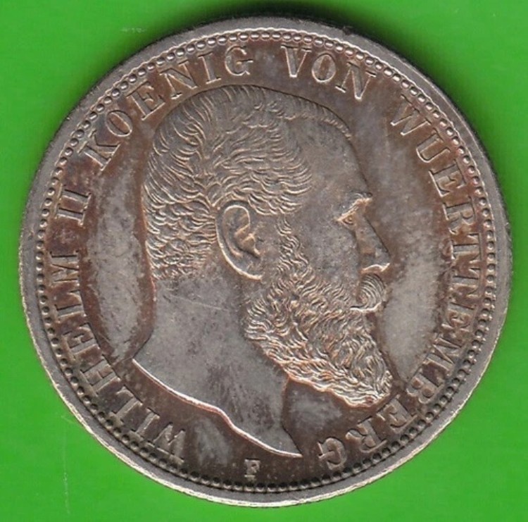 コイン シルバー マーク ヴュルテンベルク 2 マーク 1912 Prachtexemplar nswleipzig 105,875円