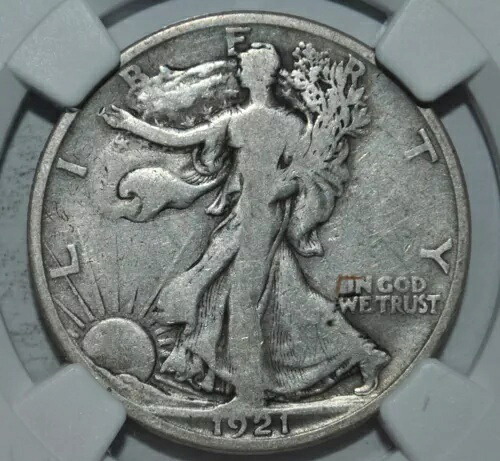 1921年 S ウォーキング リバティ ハーフ ドル NGC VG 10