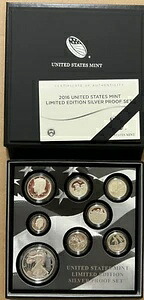 2016年米国造幣局限定版シルバープルーフセットボックス＆COA 105,875円