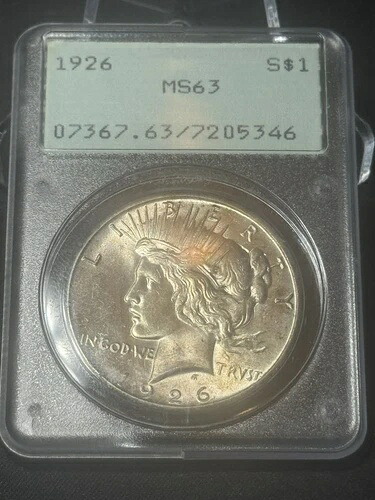 1926年ピースダラーMS63ラトラー